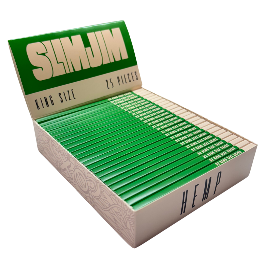 Slimjim - Hemp King Size Skins – Box of 25 Packs King Size SLIMJIM