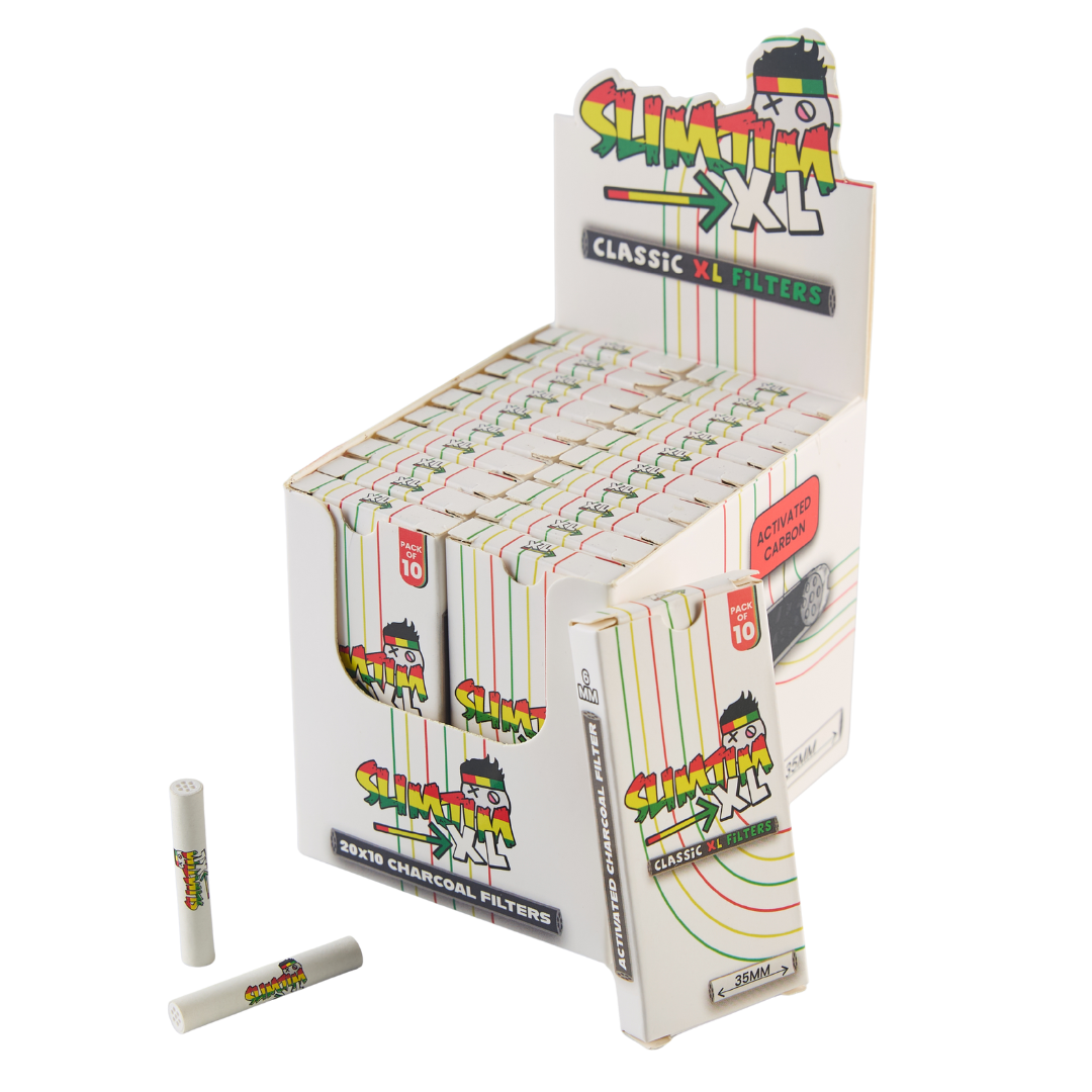 Buy Slimjim - Classic XL Carbon Filters (6mm x 35mm) (Box of 20) | Slimjim Europe