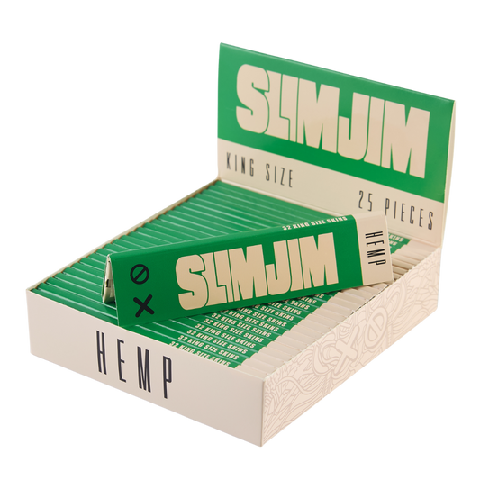 Slimjim - Hemp King Size Skins – Box of 25 Packs King Size SLIMJIM