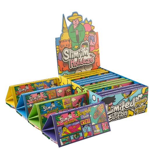 Holidaze (Thai) King Size Papers + Tips & Grinder + Tray Pack (Box of 16)