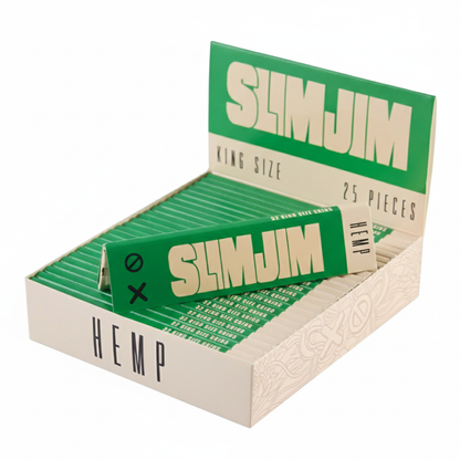 Slimjim - Hemp King Size Skins – Box of 25 Packs