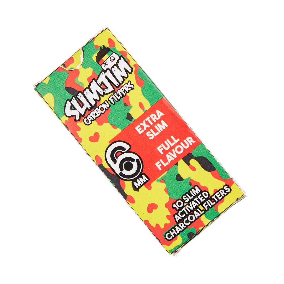 Slimjim - Camo Carbon Filters (6mm) (Box of 20) | Slimjim Europe