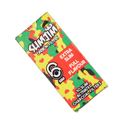 Slimjim - Camo Carbon Filters (6mm) (Box of 20) | Slimjim Europe