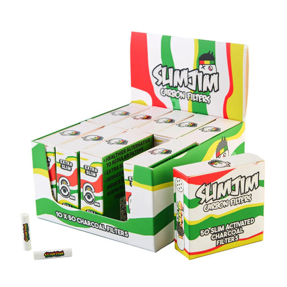Buy Slimjim - Classic Carbon Filters (6mm) (Pack of 50) - (Box of 10) | Europe
