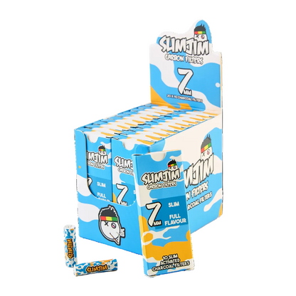 Slimjim - Splash Carbon Filters (7mm) (Pack of 10) - Box of 20 - Slimjim Europe