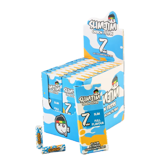 Slimjim - Splash Carbon Filters (7mm) (Pack of 10) - Box of 20 - Slimjim Europe