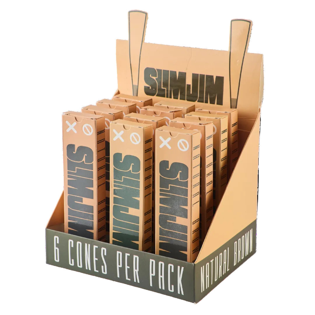 Slimjim – Natural Cones (Pack of 6) - (12 Packs / Box) | Slimjim Europe