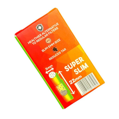 Slimjim - Super Slim Carbon Filters (5mm) (Pack of 10) - (Box of 20)
