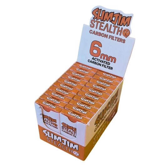 Slimjim - Stealth Carbon Filters (6mm) (Pack of 10)-(Box of 20)